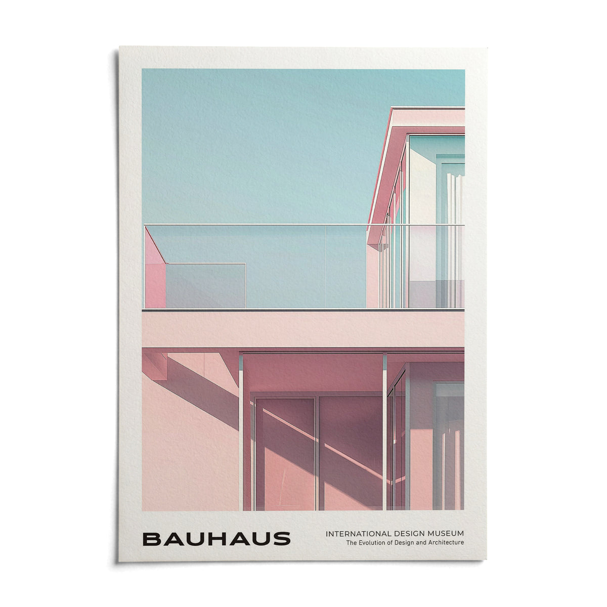 Bauhaus Style, shown as an unframed paper print on a plain white background