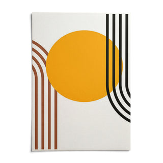 Bauhaus Sun Print, shown as an unframed paper print on a plain white background