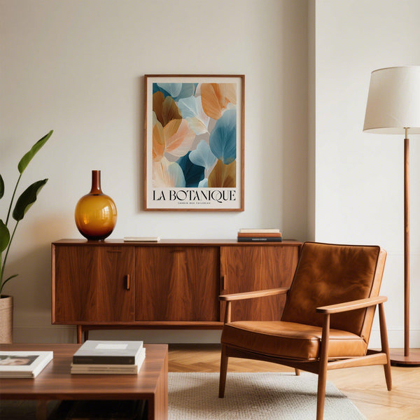 Minimal modern botanical design, flower art for walls