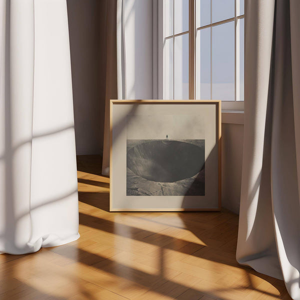 Surrealist wall art featuring minimalist and avant-garde design.