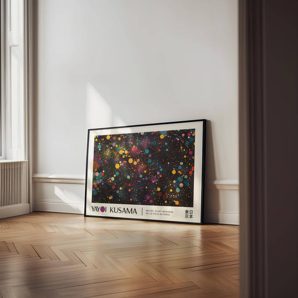 Multicolour abstract print as lively modern colorful wall art