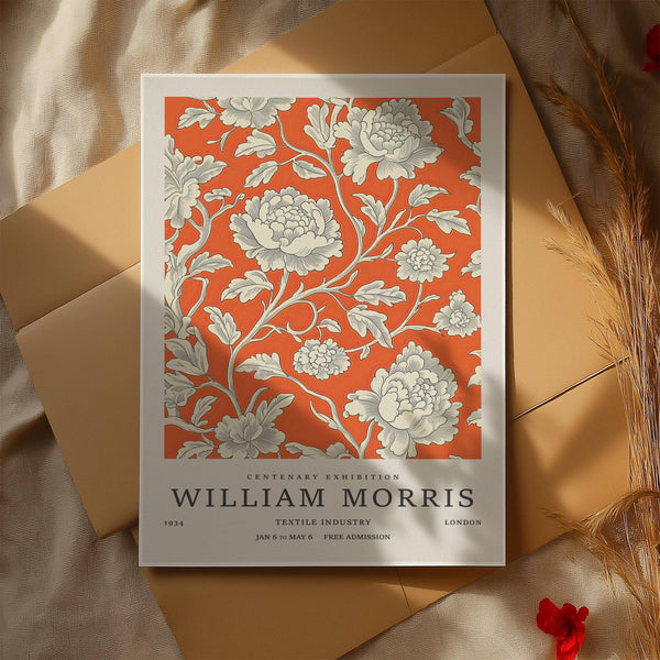 Gray and ivory peony vintage flower art with a bold tone