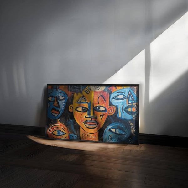 Cultural expression in abstract African wall art for teen spaces