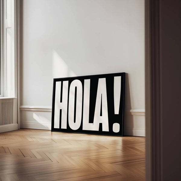 Spanish hello poster for home decor
