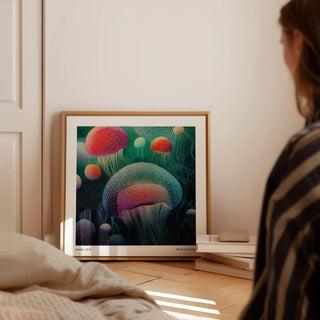 Kusama-inspired jellyfish ocean prints perfect for stylish interior decor
