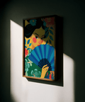 Modern Geisha Pop Art Multicolored, perfect for hallway, decorative art print