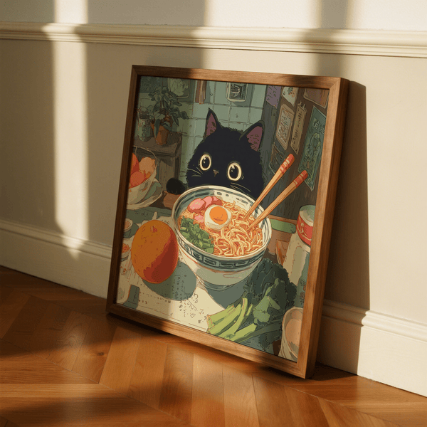 Black and white Foodie Wall Art for breakfast nook wall art