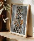Packaging view of rolled Bicycle Racing Poster ready for shipping
