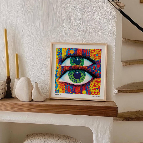 Bold and imaginative colorful pop art for creative studio walls