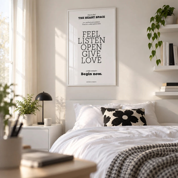 Bedroom Wall Decor Quotes, framed on the wall of a pretty single bedroom for a teenage girl (14-17)