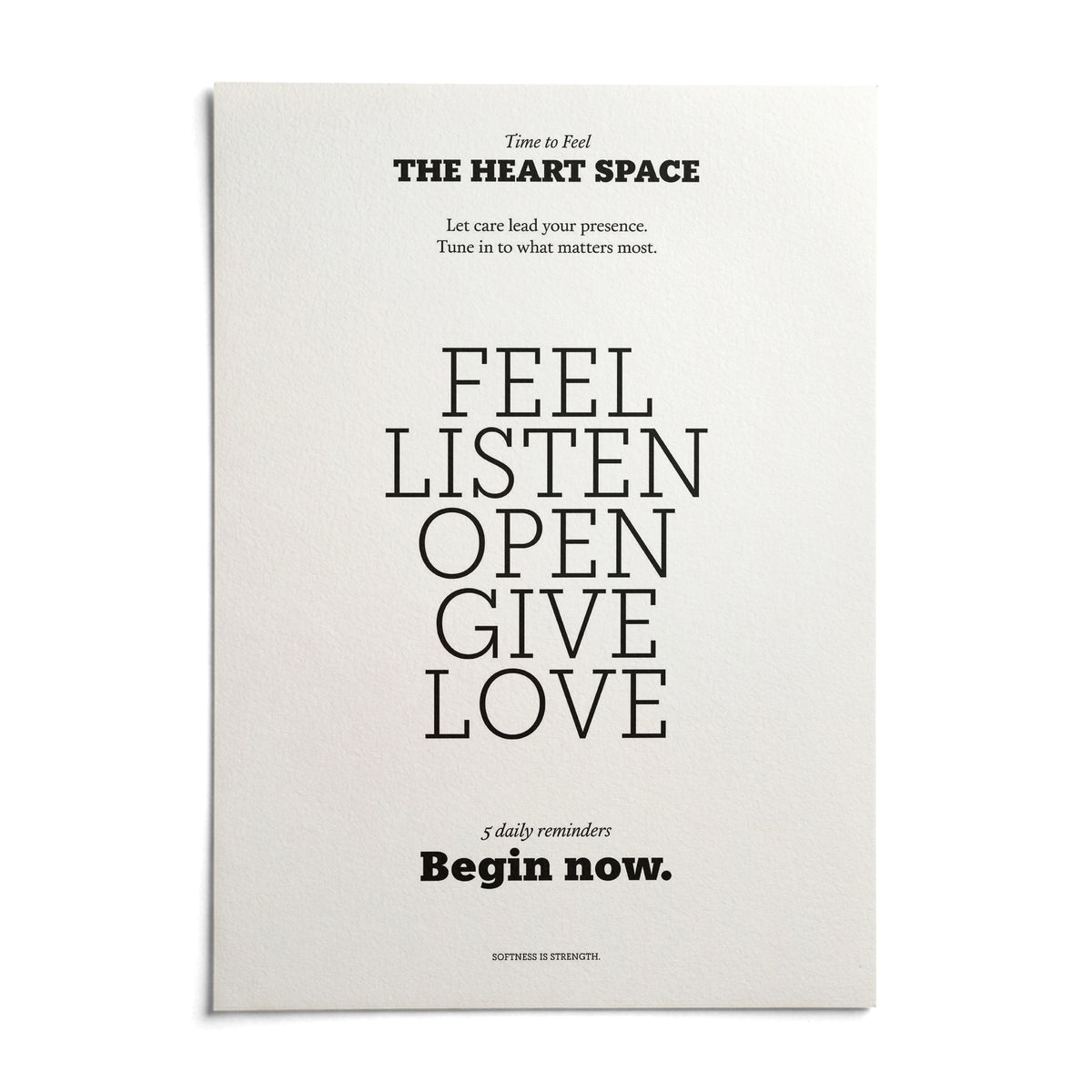 Bedroom Wall Decor Quotes, shown as an unframed paper print on a plain white background