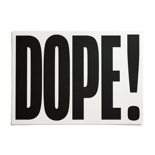 Big Text Poster, shown as an unframed paper print on a plain white background