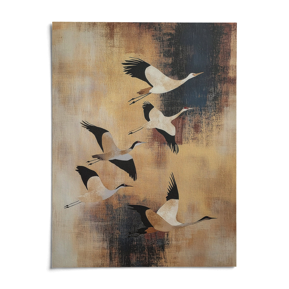 Birds Flying Wall Art, shown as an unframed paper print on a plain white background