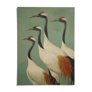 Birds Wall Art, shown as an unframed paper print on a plain white background