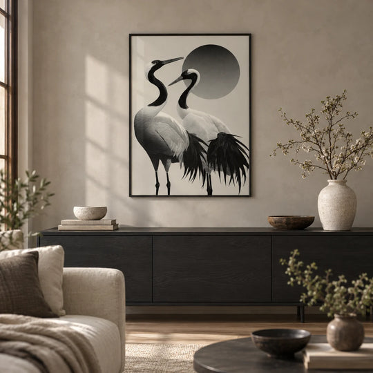Crane Minimalist Print