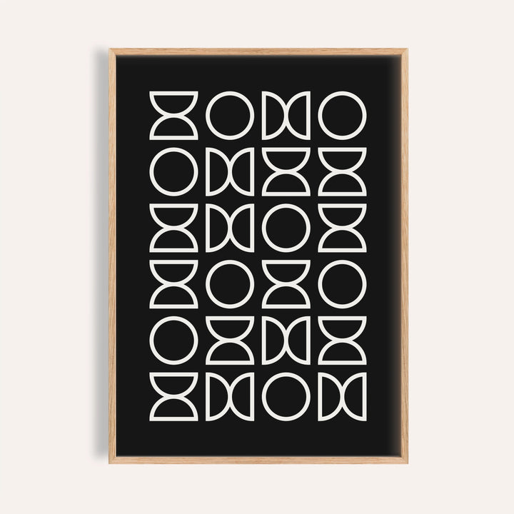 Black and White Geometric Art