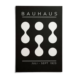 Black and White Geometric Art, shown as an unframed paper print on a plain white background