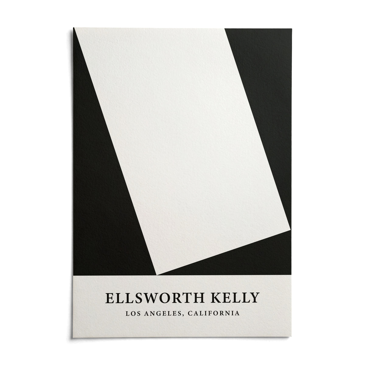 Black and White Office Print, shown as an unframed paper print on a plain white background