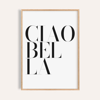 Black and White Typography Poster