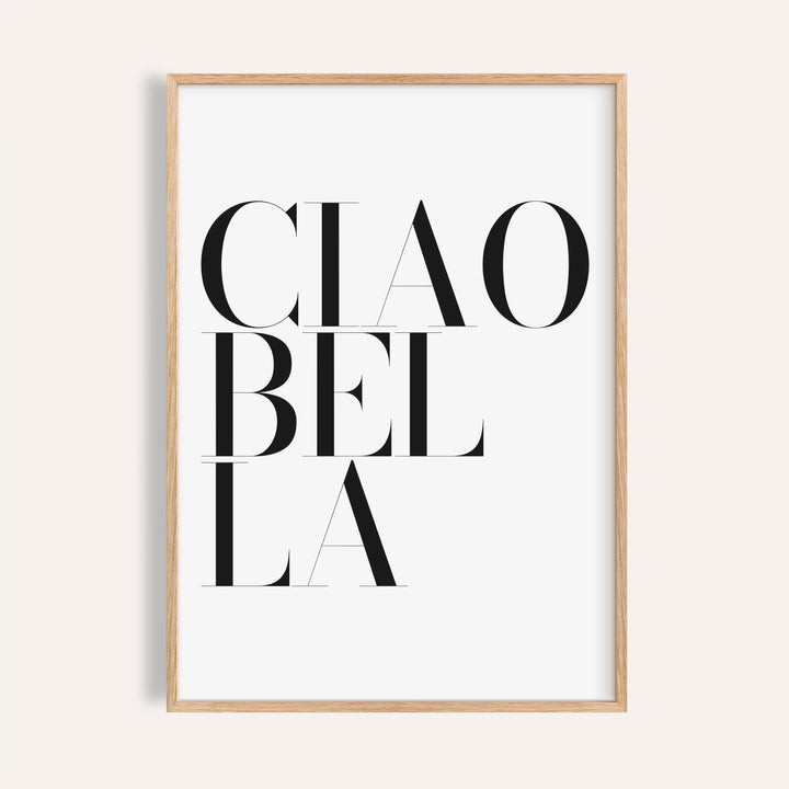 Black and White Typography Poster