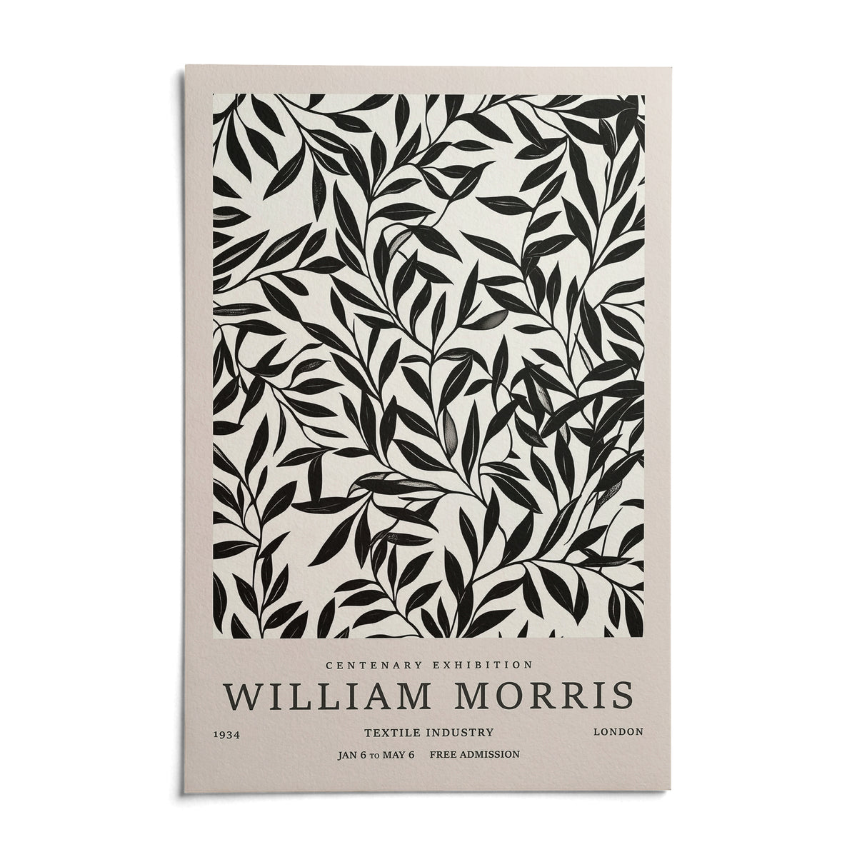 Black and White Vintage Wall Art, shown as an unframed paper print on a plain white background