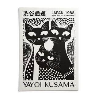 Black Cat Poster Art, shown as an unframed paper print on a plain white background