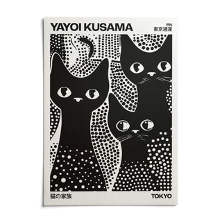 Black Cats Poster, shown as an unframed paper print on a plain white background