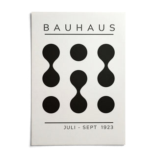 Black White Geometric Art, shown as an unframed paper print on a plain white background