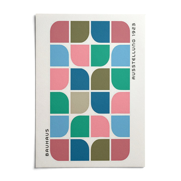 Block Colour Wall Art, shown as an unframed paper print on a plain white background
