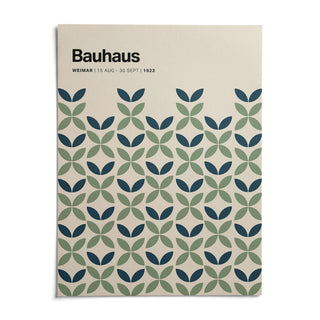 Blue and Green Wall Art, shown as an unframed paper print on a plain white background