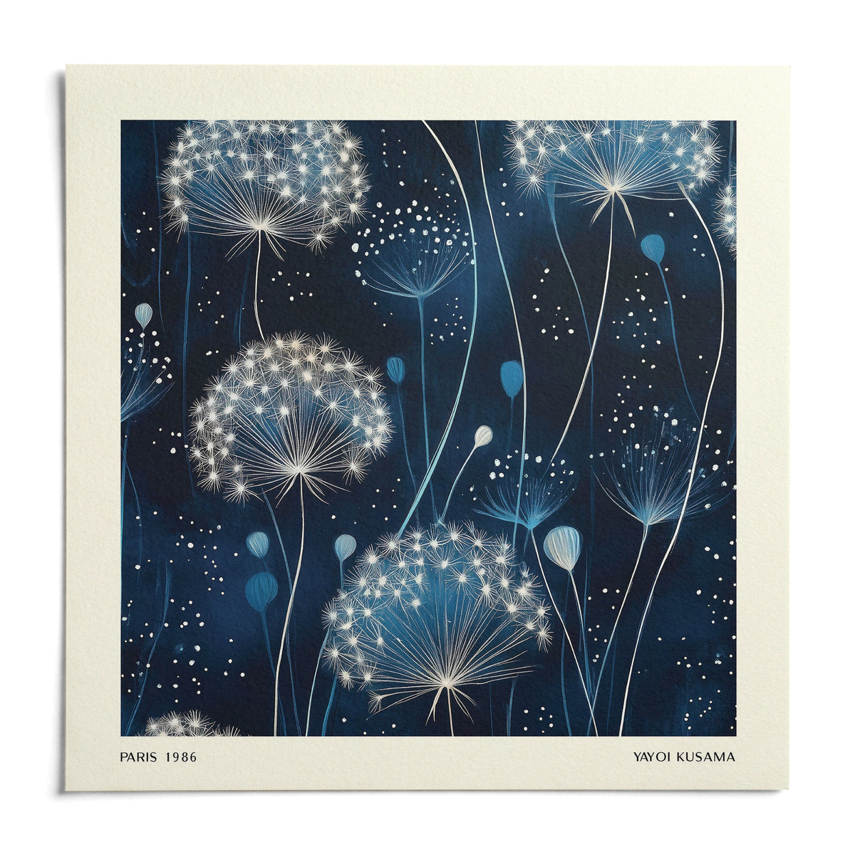 Blue Art Work, shown as an unframed paper print on a plain white background