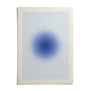 Blue Aura Poster, shown as an unframed paper print on a plain white background