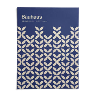 Blue Modern Wall Art, shown as an unframed paper print on a plain white background