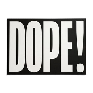 Bold Font Poster, shown as an unframed paper print on a plain white background