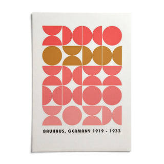 Bold MCM Wall Art, shown as an unframed paper print on a plain white background