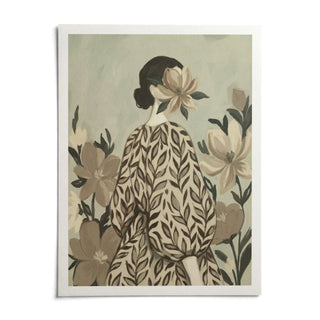 Botanical Portrait Painting, shown as an unframed paper print on a plain white background