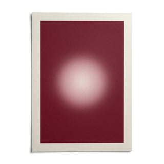Burgundy Aura Print, shown as an unframed paper print on a plain white background