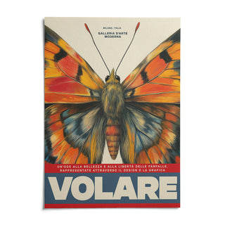 Butterfly Art Wall, shown as an unframed paper print on a plain white background