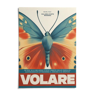 Butterfly Wall Art, shown as an unframed paper print on a plain white background