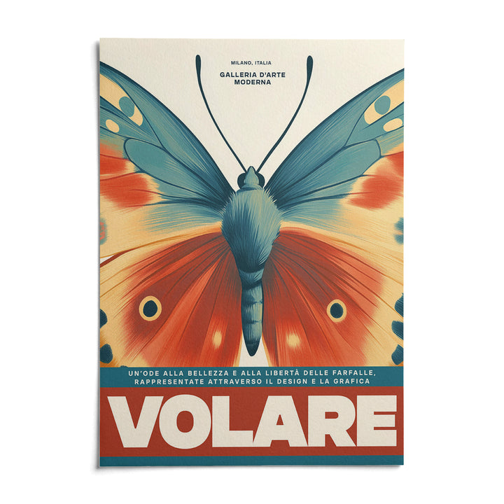 Butterfly Wall Art, shown as an unframed paper print on a plain white background