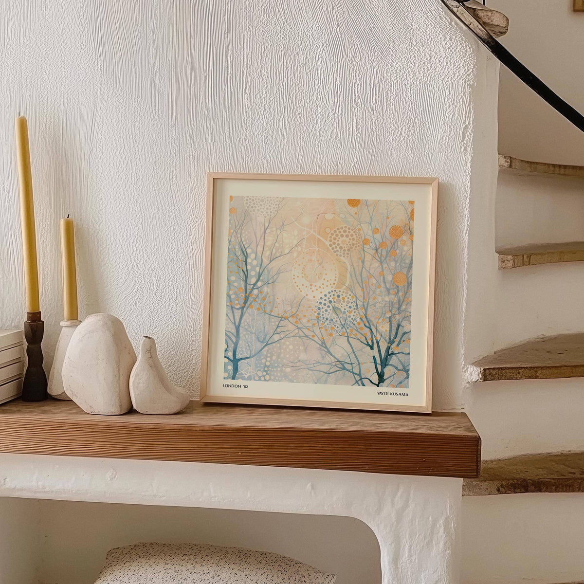 artistic minimalist poster art for serene interiors
