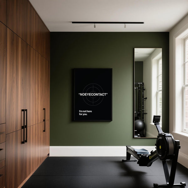 Gym art for focused lifters with introvert workout vibe.