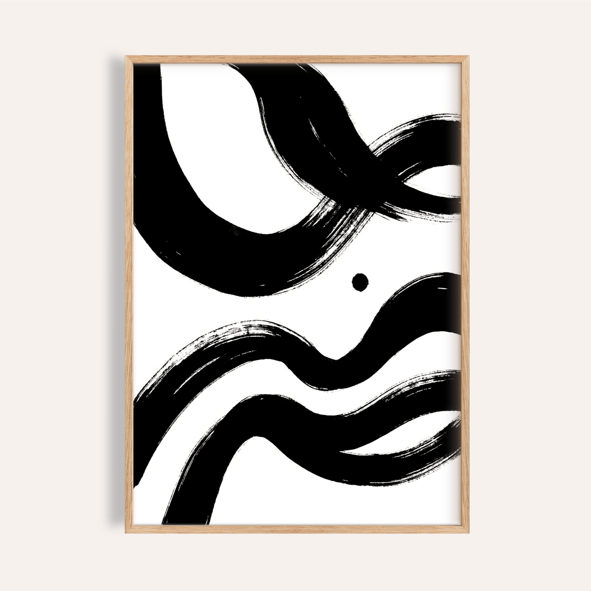 black and white paintings abstract print for living room wall art
