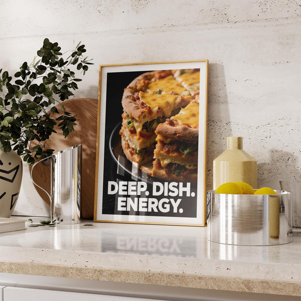 Foodie gift idea shown in a close-up of stacked pizza slices with melted cheese.