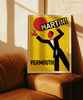 Vintage Vermouth Poster decor, bar ambiance, art print design