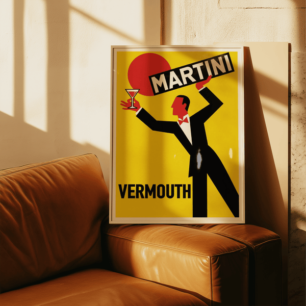 Vintage Vermouth Poster decor, bar ambiance, art print design