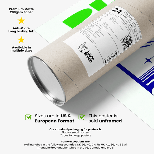 Pisco Sour Wall Art with modern Blue highlights for living room art print