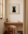 Sleek pet-inspired wall print.