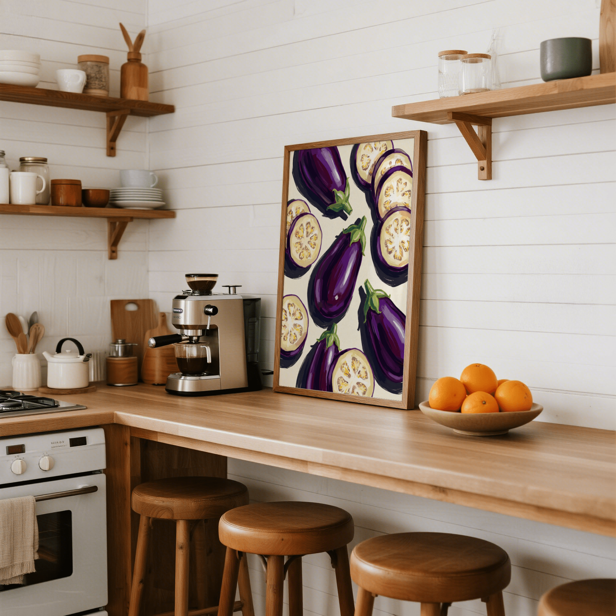 Aubergines Art Print