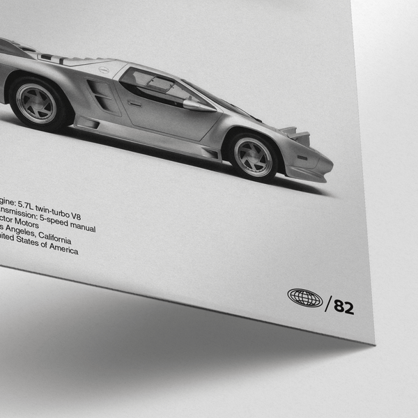 Vector Prototype W2 Print wall art in Gray, Black for industrial style spaces